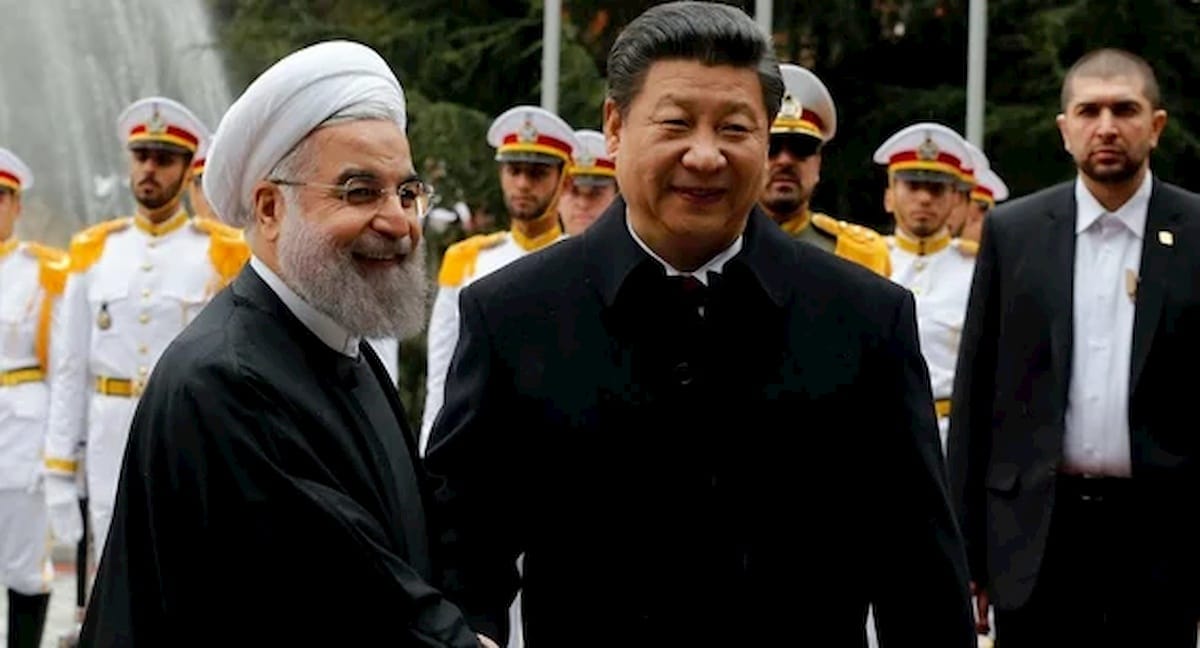 Hasan Rouhani i Xi Jinping. Fot. YouTube