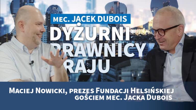 Kino w obronie praw człowieka. Maciej Nowicki, Jacek Dubois